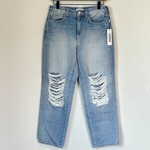 NWT L'AGENCE Enya High Rise Crop Stovepipe in Hermosa Destruct - Size: 25
